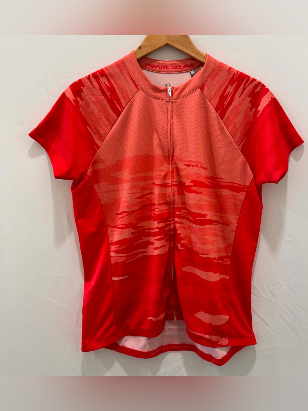 Pearl Izumi Women Red & Coral Athletic Cycling Jersey Size XXL